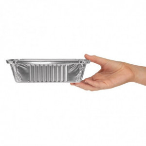 Velika pravokotna aluminijasta posoda - paket 500 kosov - Fiesta - Fourniresto