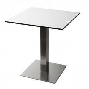 Miza s kvadratno nerjavečo površino 720 x 430 mm - Bolero - Fourniresto