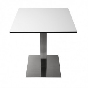 Miza s kvadratno nerjavečo površino 720 x 430 mm - Bolero - Fourniresto