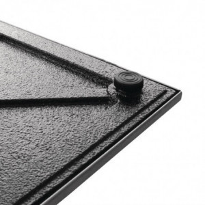 Miza s kvadratno nerjavečo površino 720 x 430 mm - Bolero - Fourniresto