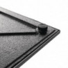 Miza s kvadratno nerjavečo površino 720 x 430 mm - Bolero - Fourniresto