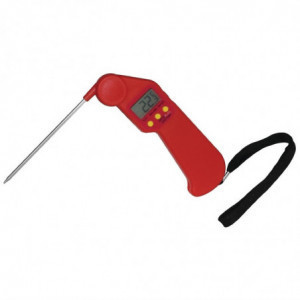 Termometer Easytemp rdeče barve - Hygiplas - Fourniresto