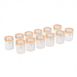 Mini kozarec za vlaganje steklen 50 ml - paket 12 - Vogue - Fourniresto