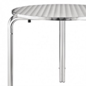 Miza Bistro Okrogla iz inoxa - Ø 700 mm - Bolero - Fourniresto