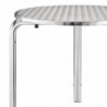 Miza Bistro Okrogla iz inoxa - Ø 700 mm - Bolero - Fourniresto
