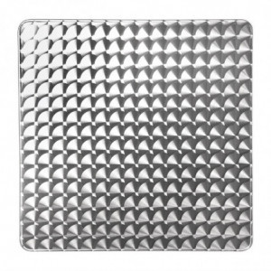 Kvadratna miza z nagibno ploščo iz nerjavečega jekla - 600 x 600 mm - Bolero - Fourniresto