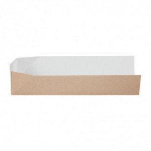 Kartonasta embalaža za sendviče, ki se da reciklirati, 80 x 250 mm - paket 500 kosov - Colpac - Fourniresto