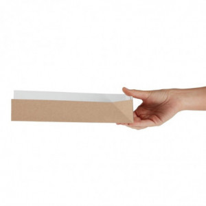 Kartonasta embalaža za sendviče, ki se da reciklirati, 80 x 250 mm - paket 500 kosov - Colpac - Fourniresto