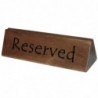 Stojalo iz lesa Rezervirano 150 x 35 mm - Olympia - Fourniresto