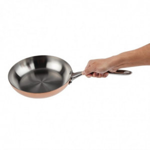 Troslojna bakrena ponjava za indukcijo Ø 240 mm - Vogue - Fourniresto