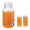 Distributer retro pijač z kovinskim zapiranjem 3,6 L - Olympia - Fourniresto