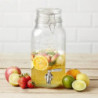 Distributer retro pijač z kovinskim zapiranjem 3,6 L - Olympia - Fourniresto