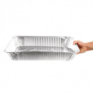 Pravokotna aluminijasta posoda GN 1/1 9,6 L - Komplet 5 kosov - Fiesta - Fourniresto