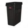 Zbiralec za recikliranje z črnimi prezračevalnimi cevmi 60 L - Rubbermaid - Fourniresto