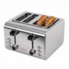 Toaster iz nerjavečega jekla za 4 rezine - Caterlite - Fourniresto