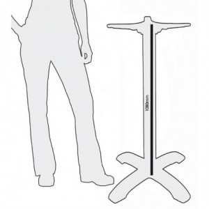 Pult za stojalo iz litega železa 1080 x 610 mm - Bolero - Fourniresto