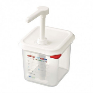 Razdelilnik omake Transparent GN 1/6 2,6 L - Araven - Fourniresto
