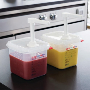 Razdelilnik omake Transparent GN 1/6 2,6 L - Araven - Fourniresto