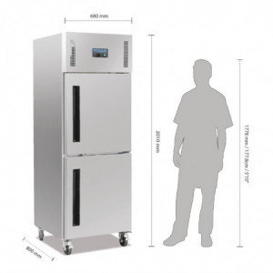 Topla vitrina za postavitev 6x GN 1/3 - Polar - Fourniresto
