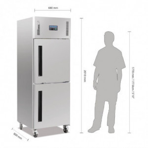 Hladilna omara s pozitivno temperaturo 2 vratcema GN 2/1 serija G 600 L - Polar - Fourniresto