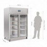 Hladilna vitrina za pozitivno hlajenje GN 2/1 enostavna - 600 L - Polar - Fourniresto