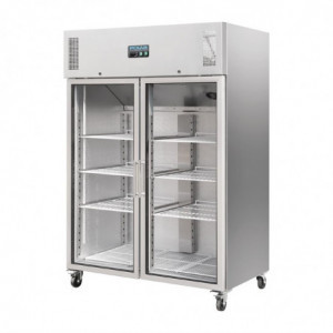 Hladilna vitrina za pozitivno hlajenje GN 2/1 enostavna - 600 L - Polar - Fourniresto
