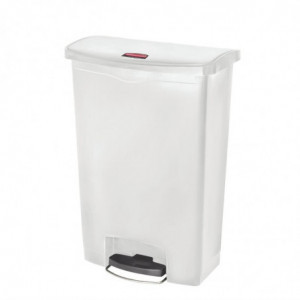 Koš za smeti s pedalom Slim Jim StepOn, bel, 90L - Rubbermaid - Fourniresto