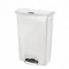 Koš za smeti s pedalom Slim Jim StepOn, bel, 90L - Rubbermaid - Fourniresto