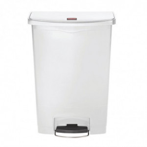 Koš za smeti s pedalom Slim Jim StepOn, bel, 90L - Rubbermaid - Fourniresto
