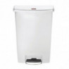 Koš za smeti s pedalom Slim Jim StepOn, bel, 90L - Rubbermaid - Fourniresto