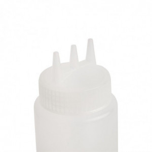 Prozorna mehka steklenica z 3 nastavki 681 ml - Vogue - Fourniresto