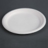Krožniki iz kompostabilne bagase 26 cm - paket 50 kosov - Fiesta Green - Fourniresto