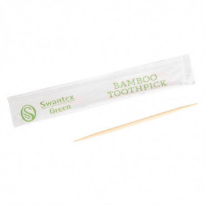 Biorazgradljive bambusove palčke, posamično pakirane Swantex - komplet 1000 - FourniResto - Fourniresto