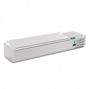 Saladnik za postavitev s pokrovom Serija G 6x GN 1/4 - Polar - Fourniresto