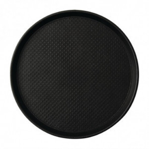Nedrseči črni pladenj Blackline, okrogel Ø 310mm - Roltex - Fourniresto