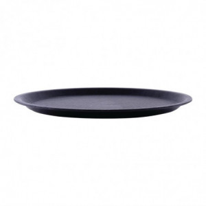 Nedrseči črni pladenj Blackline, okrogel Ø 310mm - Roltex - Fourniresto