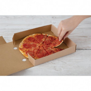 Škatle za pice Kraft 23 cm - paket 100 kosov - Fiesta Green - Fourniresto