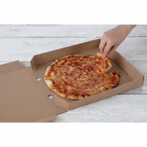 Škatle za pice Kraft 30 cm - paket 100 kosov - Fiesta Green - Fourniresto
