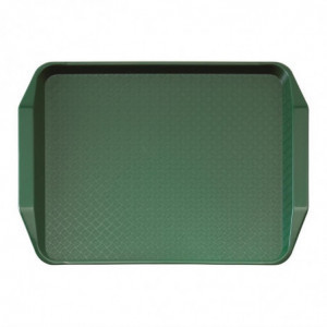 Pravokotni zeleni pladenj s polipropilenskimi ročaji za hitro prehrano 430mm - Cambro - Fourniresto