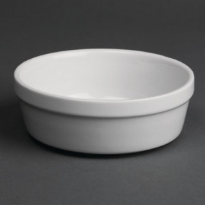 Pladnji za gratin, okrogli, beli, premer 137 mm - komplet 6 - Olympia - Fourniresto