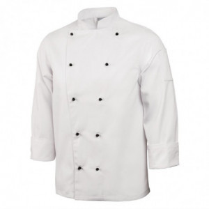 Kuharska jakna Chicago z dolgimi rokavi, bela, velikost M - Whites Chefs Clothing - Fourniresto