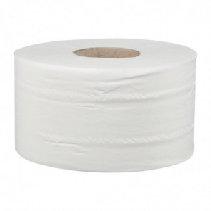 Role papirnatega toaletnega papirja 2-slojni Mini Jumbo 150m - paket 12 - Jantex