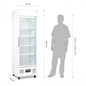 Pozitivna bela hladilna vitrina serije G - 336 L - Polar - Fourniresto