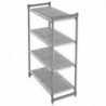 Enota s 4 policami z odprtimi rešetkami - Š 1070 x G 460 mm - Cambro