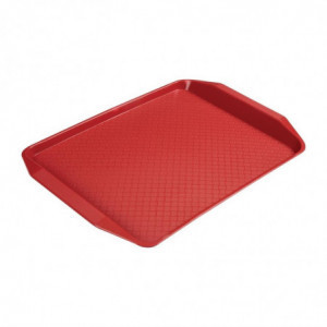 Pravokotni pladenj iz polipropilena za hitro prehrano, rdeč 410mm - Cambro - Fourniresto