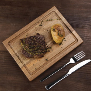 Majhna lesena deska za steak iz akacijevega lesa - Olympia - Fourniresto