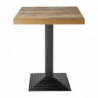 Kvadratna miza s starinskim učinkom lesa - 600 x 600 mm - Bolero