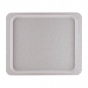 Pladenj za serviranje iz poliestra GN1/2 325x265mm Sivkasto pegast - Roltex - Fourniresto