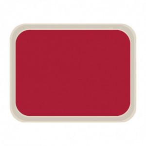 Pladenj za strežbo iz poliestra Standard 470x360mm rdeč - Roltex - Fourniresto