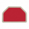Pladen za serviranje iz poliestra trapezoidne oblike GN 500x325mm rdeče barve - Roltex - Fourniresto